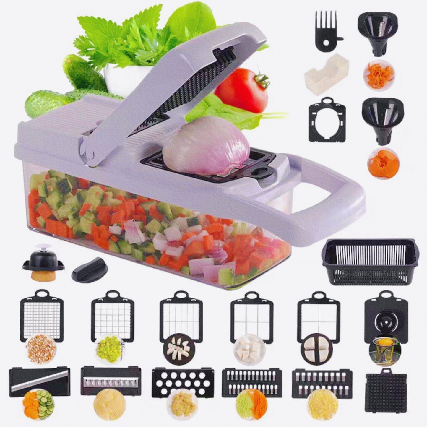 13-in-1 Multipurpose Vegetable & Fruit Chopper